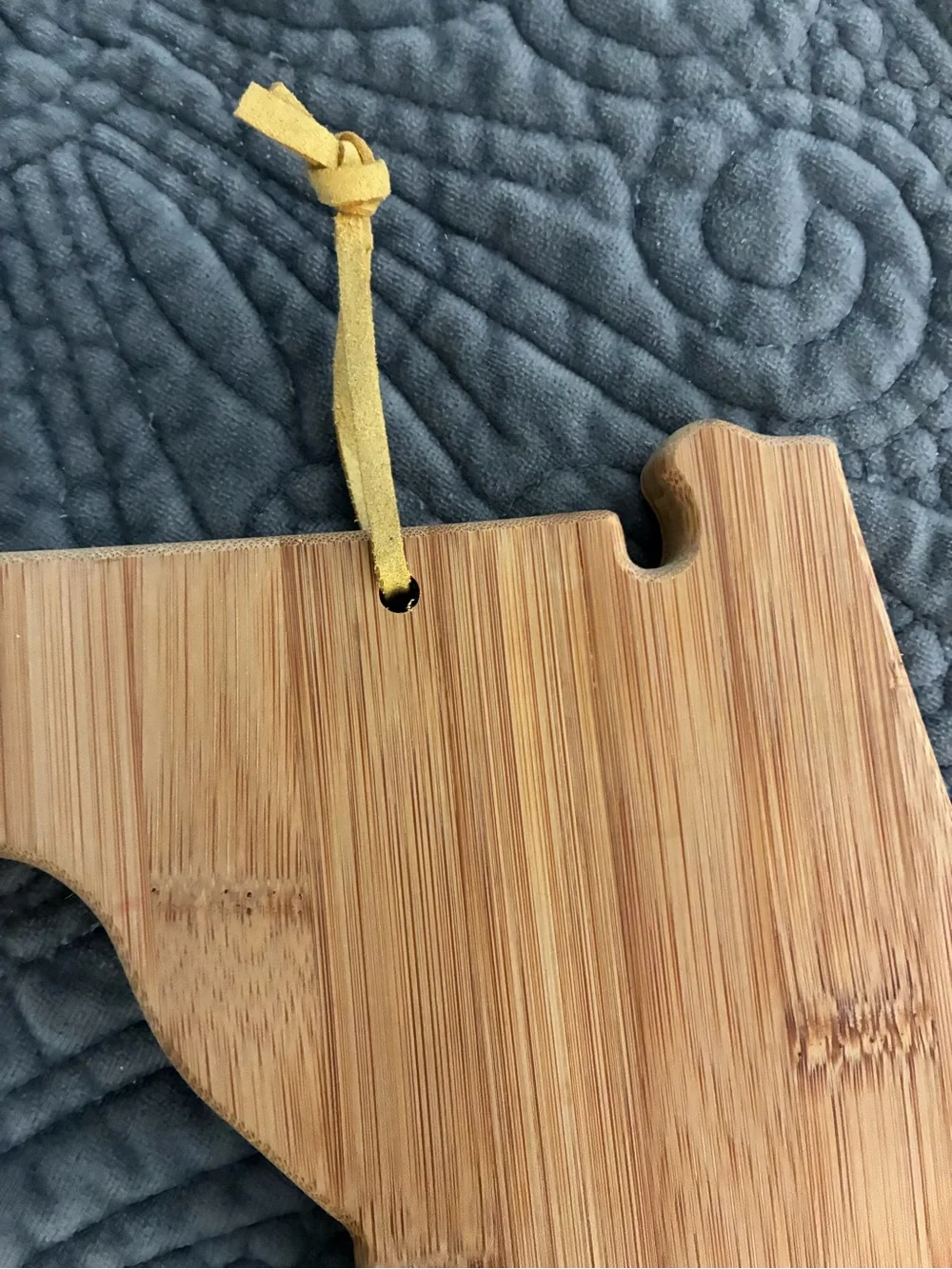 Florida-Shaped Bamboo Serving Board - Natural Wood